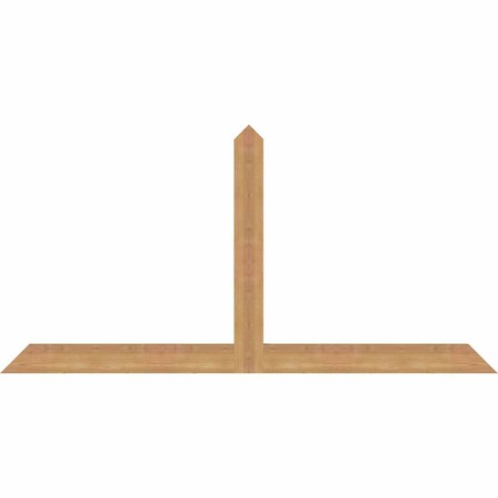 Ekena Millwork Portland Timber Gable Bracket, Western Red Cedar, 60"W x 30"H x 1 1/2"D x 3 1/2"F, 12/12 Pitch GBW060X30X0204POR00SWR